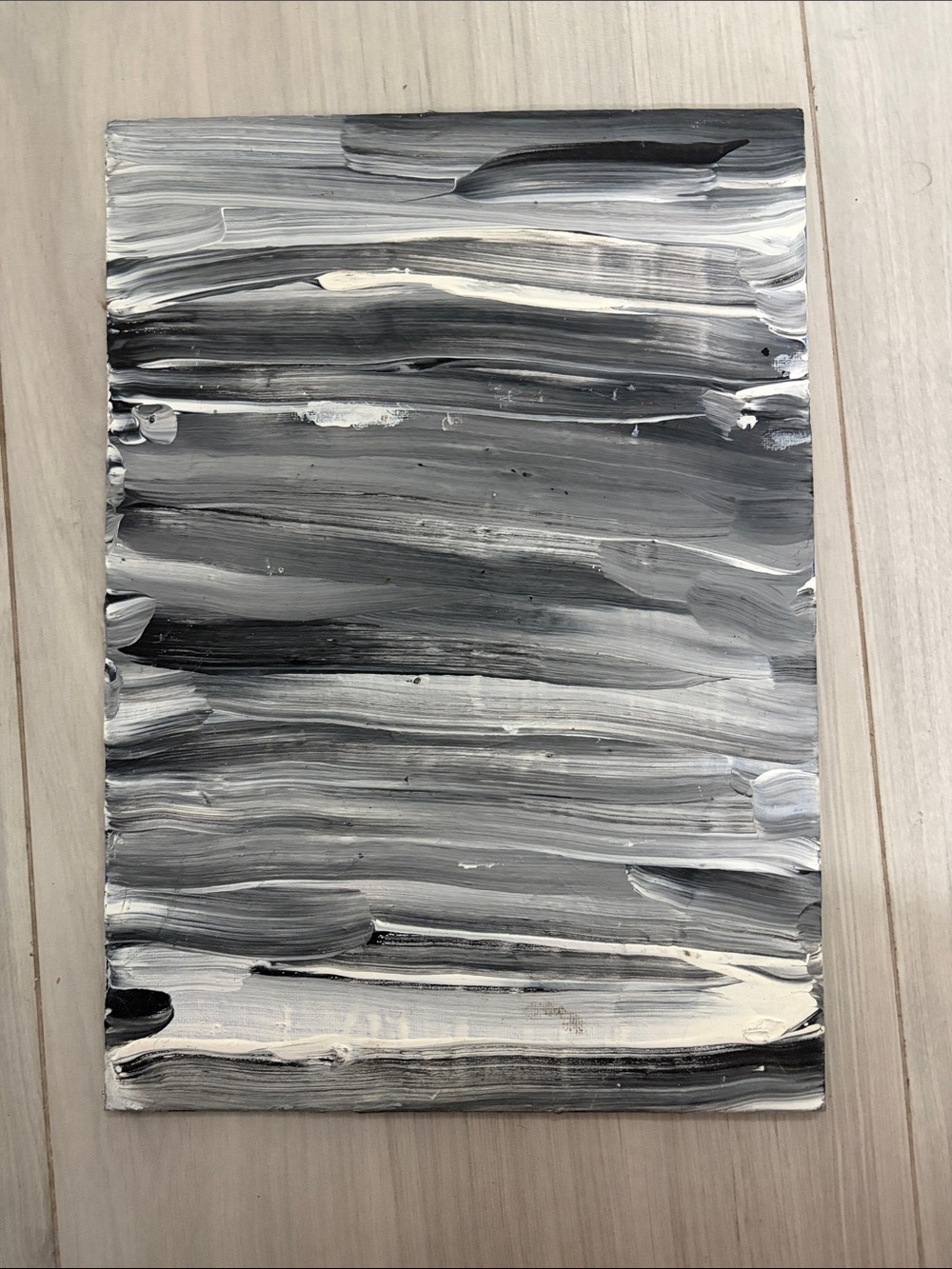 Abstract Monochrome Canvas Wall Art - Black & White about 12x8in ask for exact